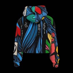 Flora Love Crop Hoodie (Your size via Messages) — thumbnail 2