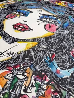 Panda 2026 Sabet 22" x 33" Original — thumbnail 2