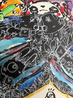 Panda 2026 Sabet 22" x 33" Original — thumbnail 4