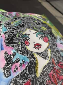 All of the Love 2026 Sabet 22" x 33" Original — thumbnail 2