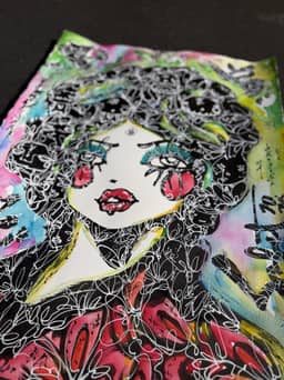 All of the Love 2026 Sabet 22" x 33" Original — thumbnail 3