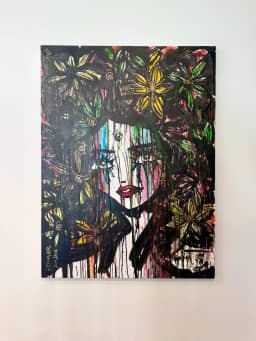 A Beautiful Mess 2017 Sabet Original 36" x 48" — thumbnail 1