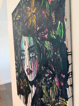 A Beautiful Mess 2017 Sabet Original 36" x 48" — thumbnail 2
