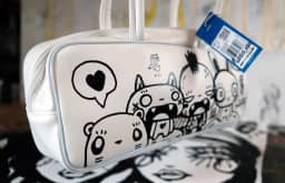 White Lily Sabet Hand-Painted Bag — thumbnail 5