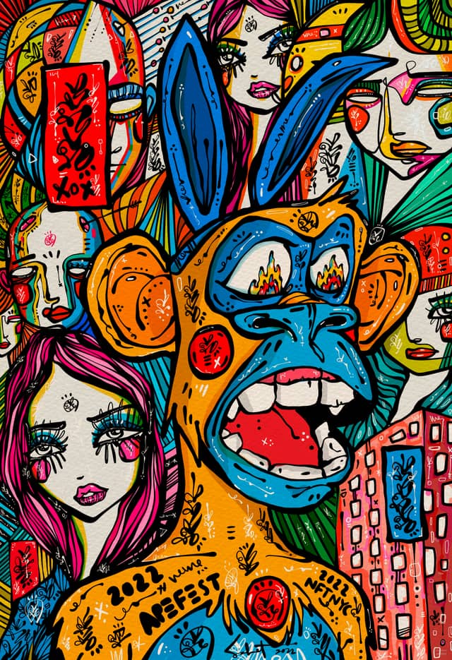 Apefest 2026 Sabet 12" x 18" Giclée
