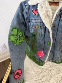 Hearts on Fire Small Women's Denim Jacket by Sabet — thumbnail 11