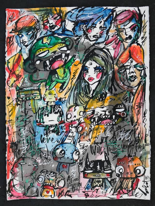 Monkey Business 2026 Sabet 22" x 30" Original