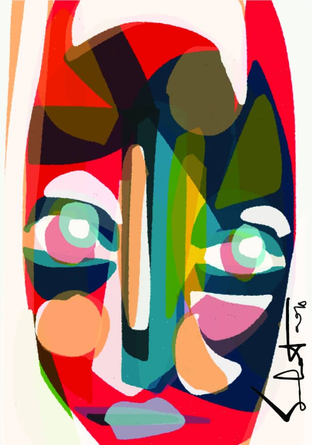 Bliss II 2026 Sabet 13" x 19" Mixed Media Original