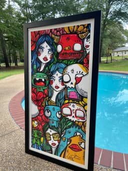 Quantum Portal Mixed Media Original 2026 Sabet — thumbnail 3