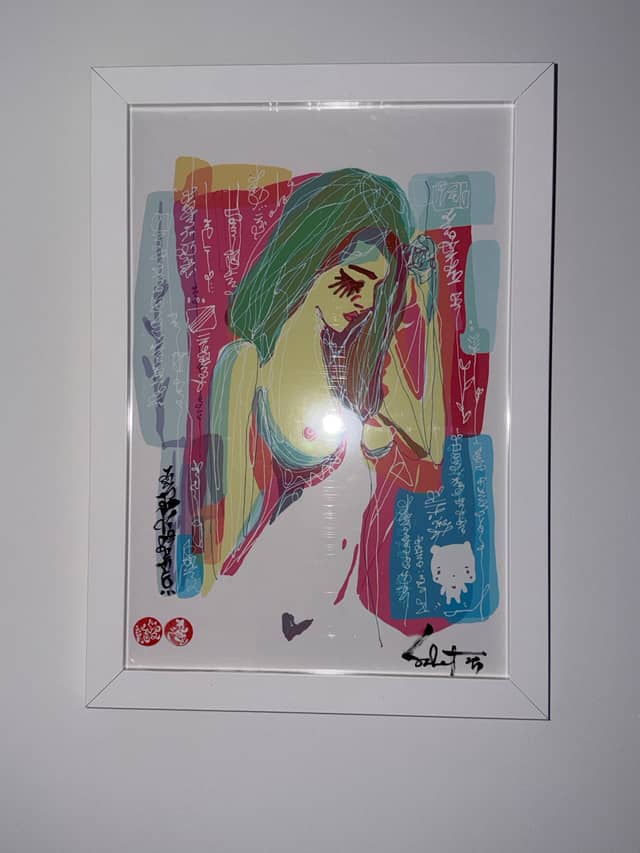 She's light 2017 Sabet Mixed Media Original