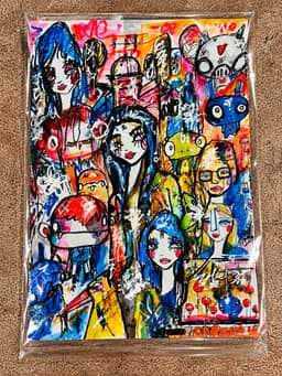 Star Gate 2026 Sabet 13" x 19" Mixed Media Original — thumbnail 2