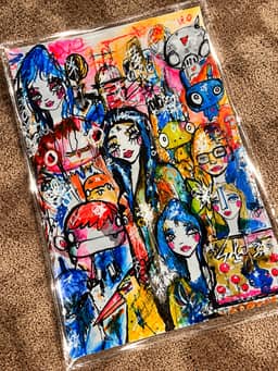 Star Gate 2026 Sabet 13" x 19" Mixed Media Original — thumbnail 3