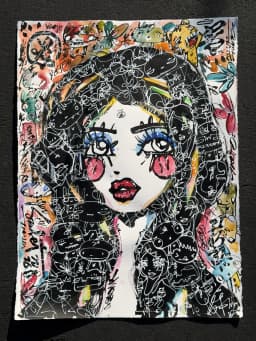 Peaceful Warrior 2026 Sabet 22" x 30" Original