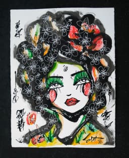Summer Bloom Sabet Original 22" x 30"