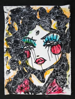 Fearless Sabet Original 22" x 30"