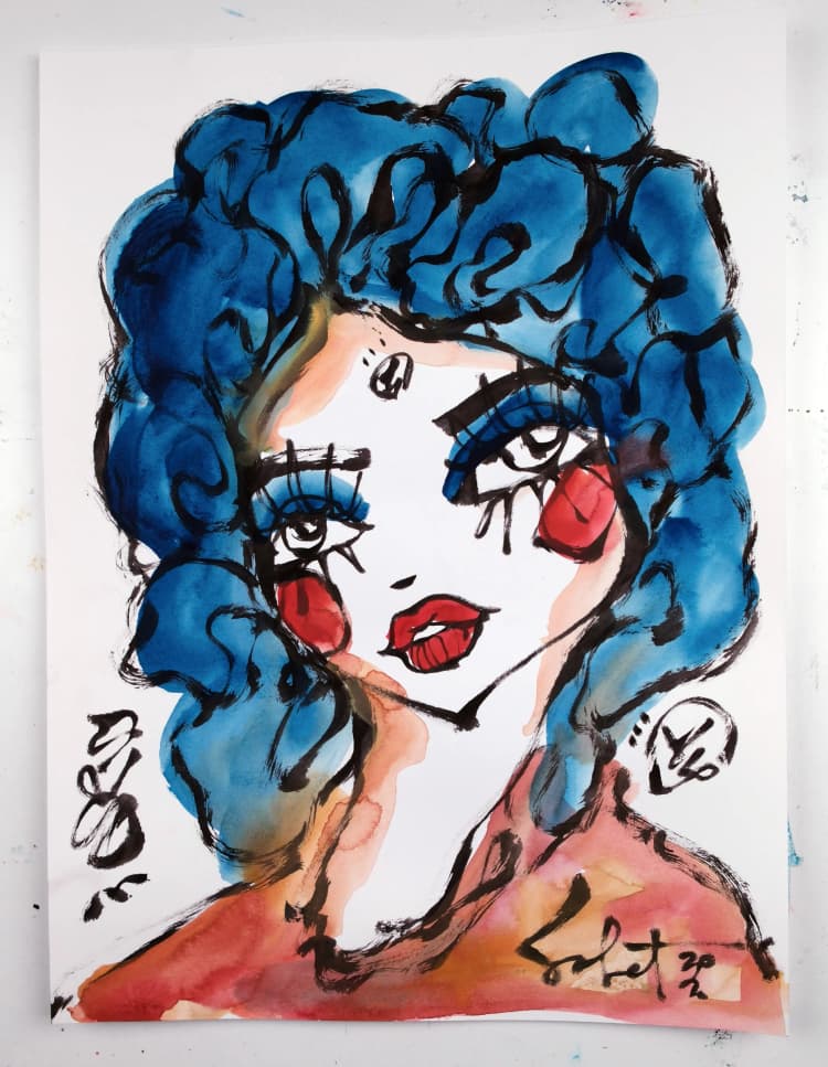 Wonderpop 2026 Sabet 9" x 12" original