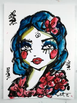 Flowerbloom 2026 Sabet 9" x 12" original