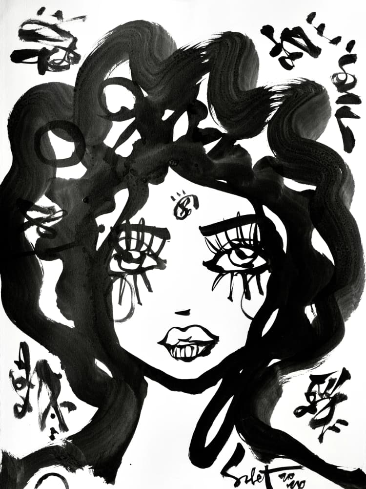 Pinky 2026 Sabet 12" x 18" Giclée