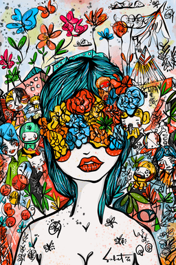 Summer Time Blues 2026 Sabet 12" x 18" Giclée
