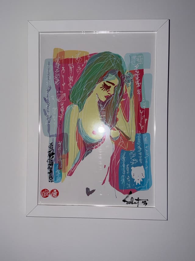 She's light 2017 Sabet Mixed Media Original
