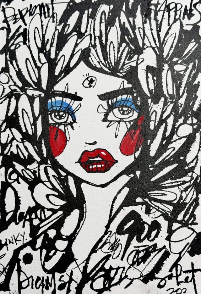 Banky 2026 Sabet 7" x 10" Original