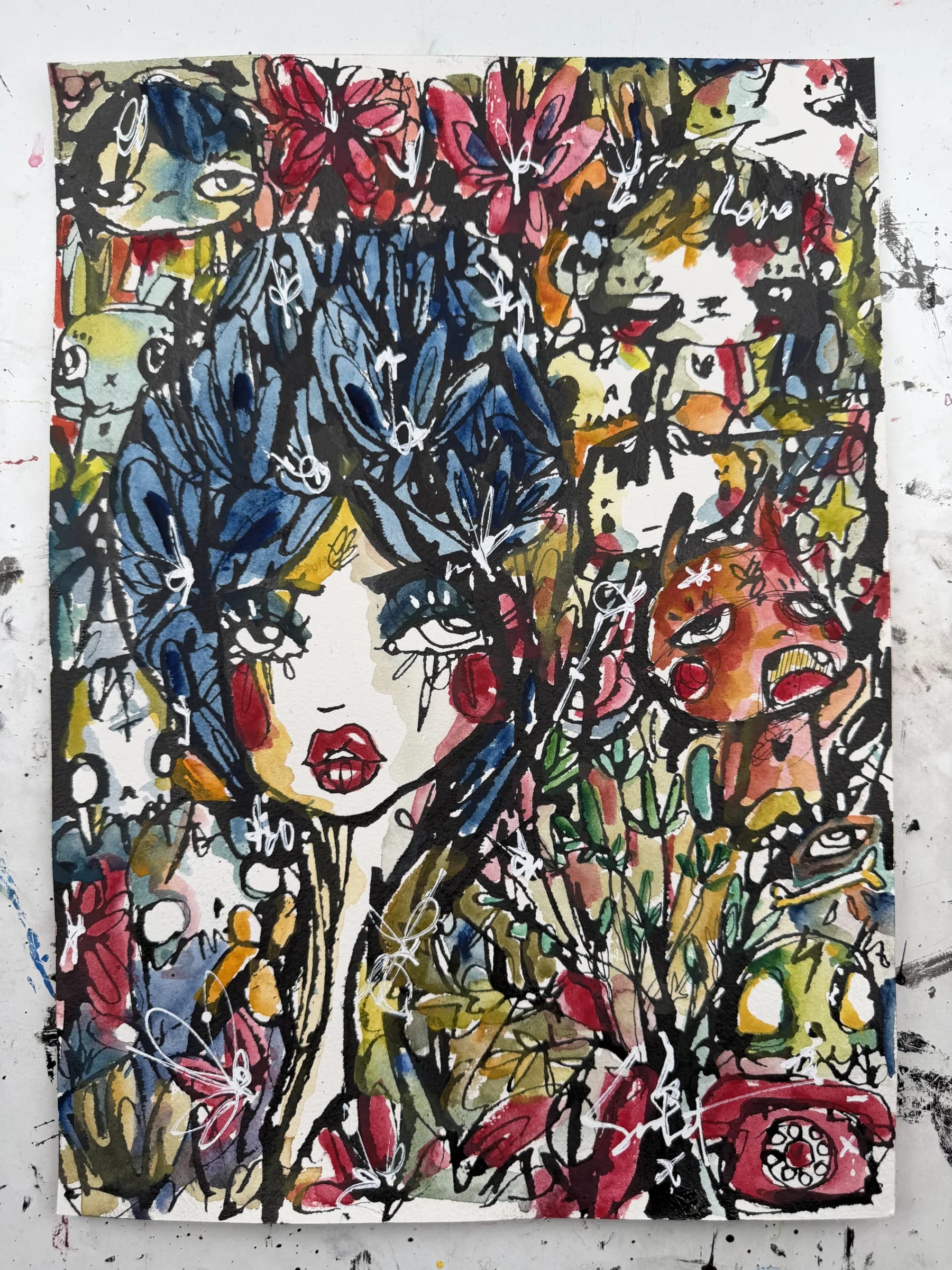 Future Heart 2026 Sabet 10" x 14" Original — banner