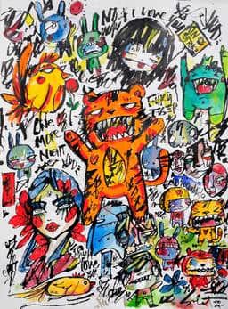 One More Night 2026 Sabet 13" x 19" Mixed Media Original