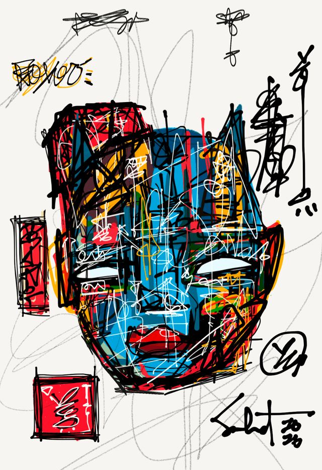 In Transit 2026 Sabet 13” x 19” Mixed Media Original #1