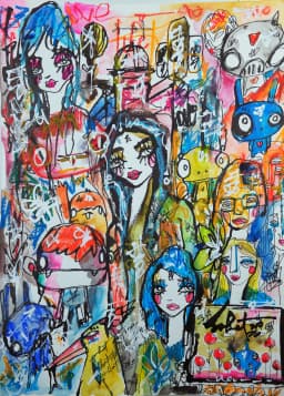Star Gate 2026 Sabet 13" x 19" Mixed Media Original