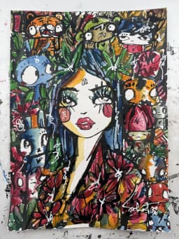 Wild Streams 2026 Sabet 10" x 14" Original