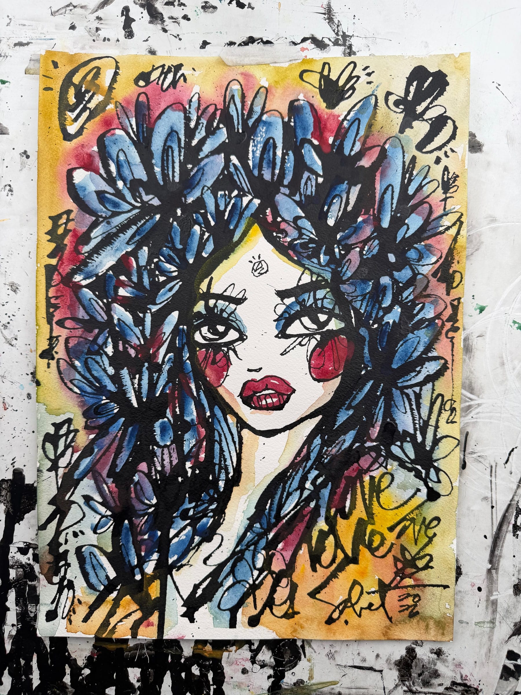 But Seriously 2026 Sabet 10" x 14" Original — banner