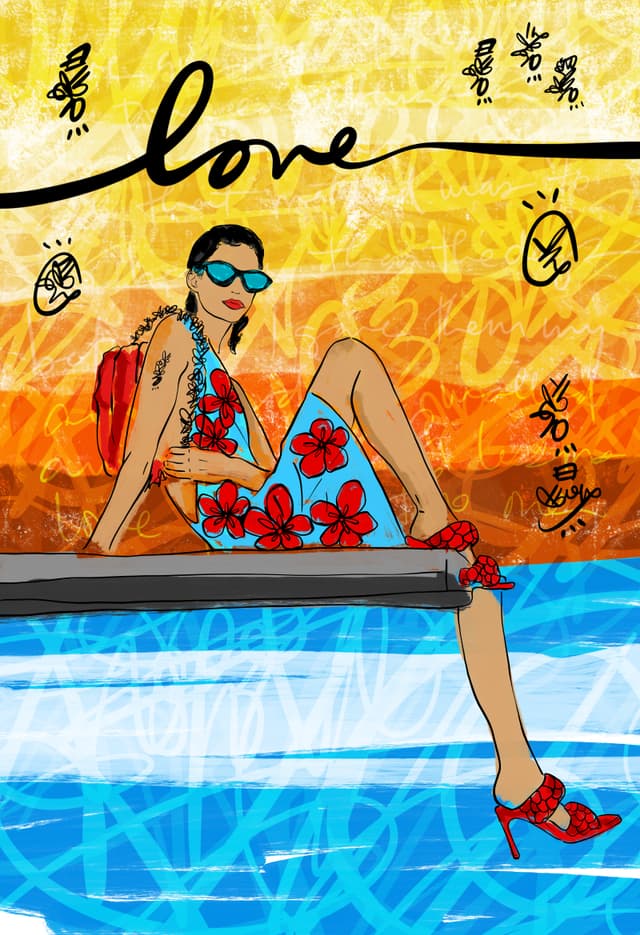 Summer love 2026 Sabet 20" x 30" Gallery Canvas