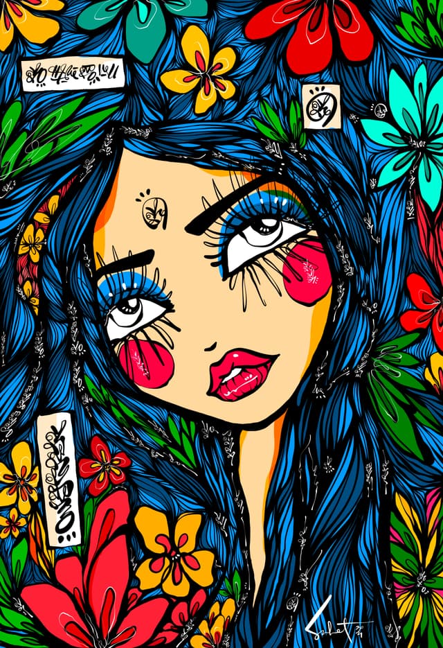 Divine Frequency 2026 Sabet 12" x 18" Giclée