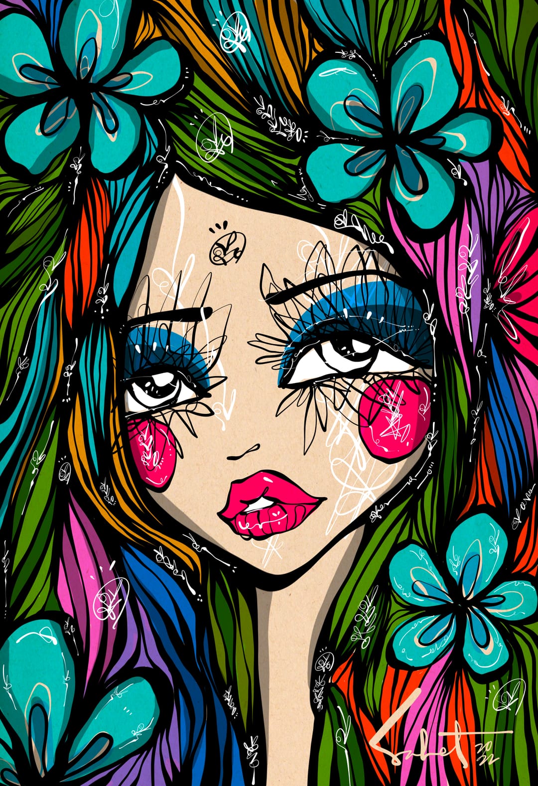 Ocean Eyes Ultra 2026 Sabet 12" x 18" Giclée
