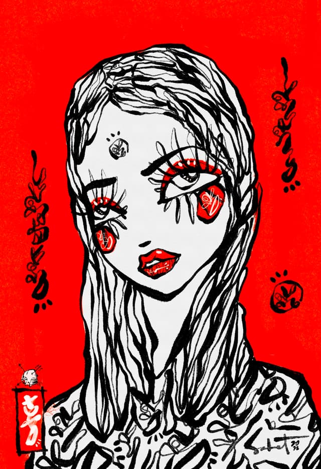 Oshu 2026 Sabet 12" x 18" Giclée