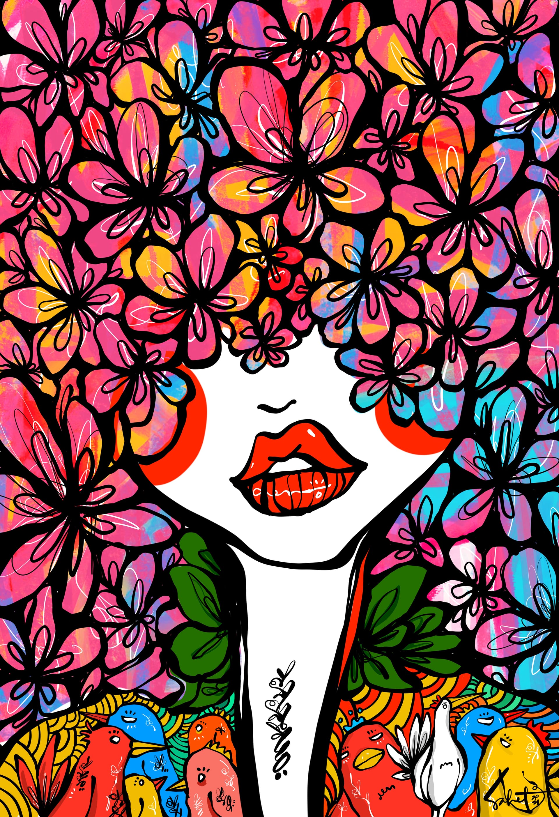 Paradise 2026 Sabet 12" x 18" Giclée