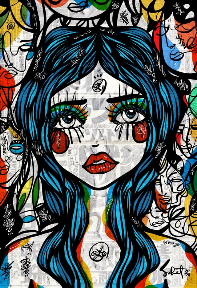 Soft Heart 2026 Sabet 12" x 18" Giclée