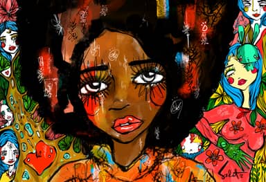 Super Heart 2026 Sabet 12" x 18" Giclée