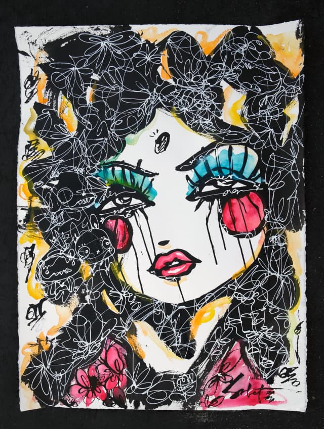 Fearless Sabet Original 22" x 30"