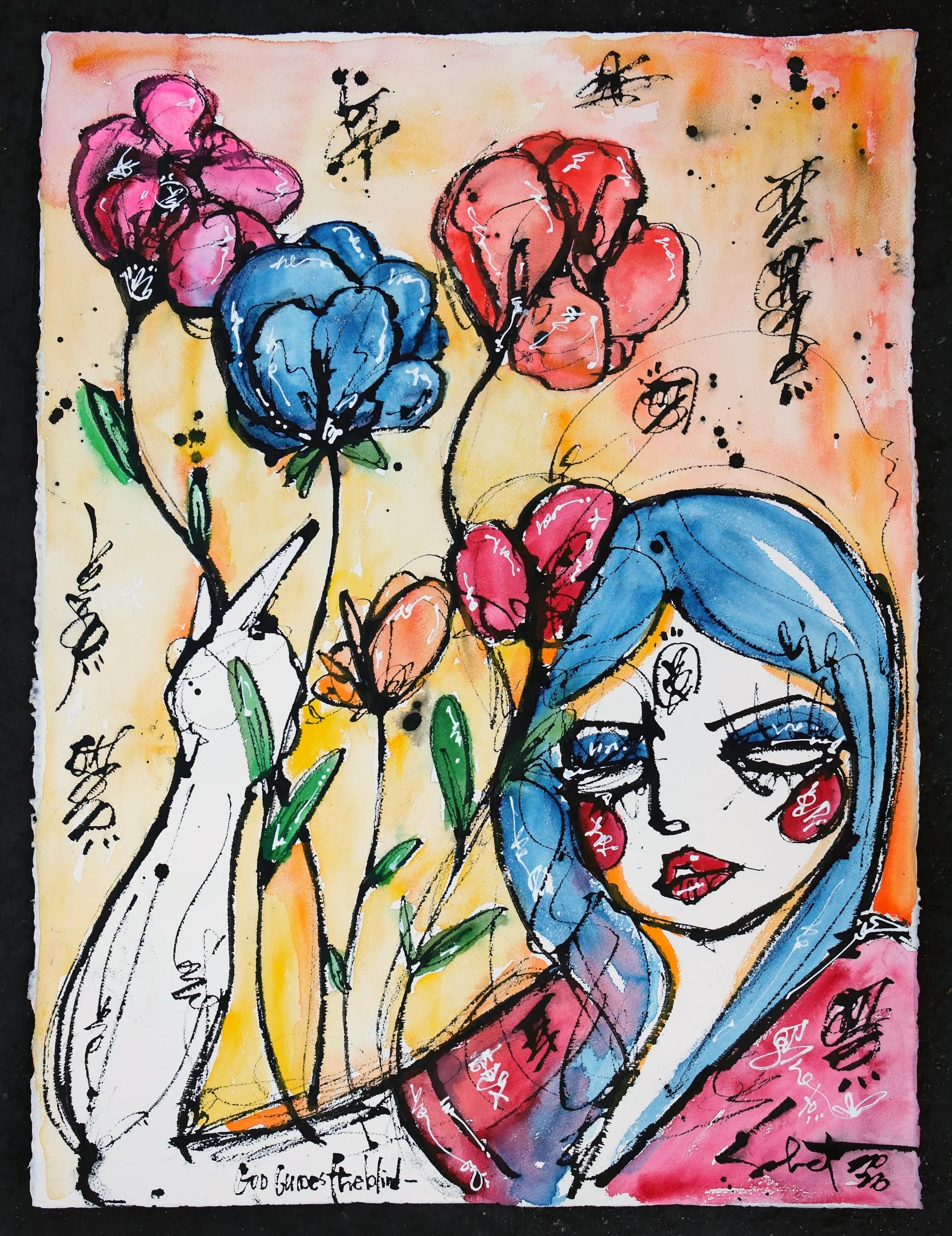 Sky Fall 2026 Sabet 22" x 30" Original — banner