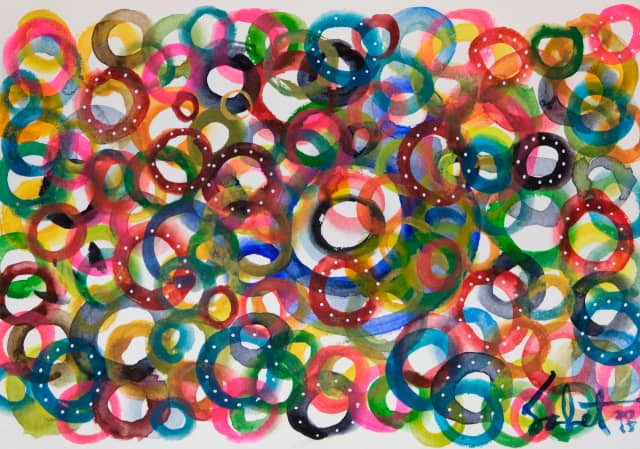 Lifesavers 2026 Sabet 13" x 19" Mixed Media Original