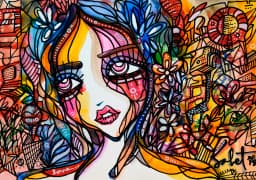 Vgate 2026 Sabet 13" x 19" Mixed Media Original