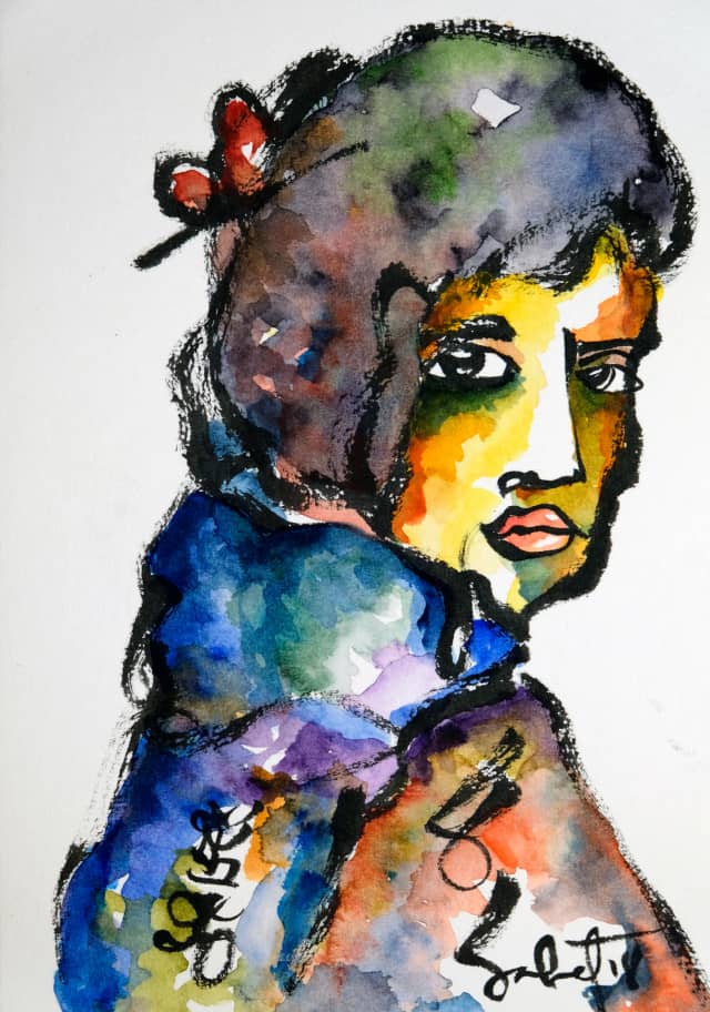 Joyus 2026 Sabet 13" x 19" Mixed Media Original