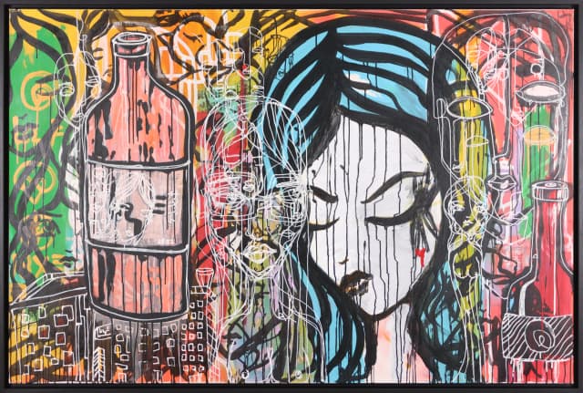 Dream Cycle 2015 Sabet 72" x 48" Original on Canvas