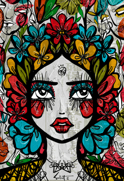 Kiku Love 2026 Sabet 12" x 18" Gallery Canvas