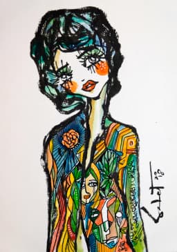 Sheslight 2026 Sabet 12" x 18" Gallery Canvas