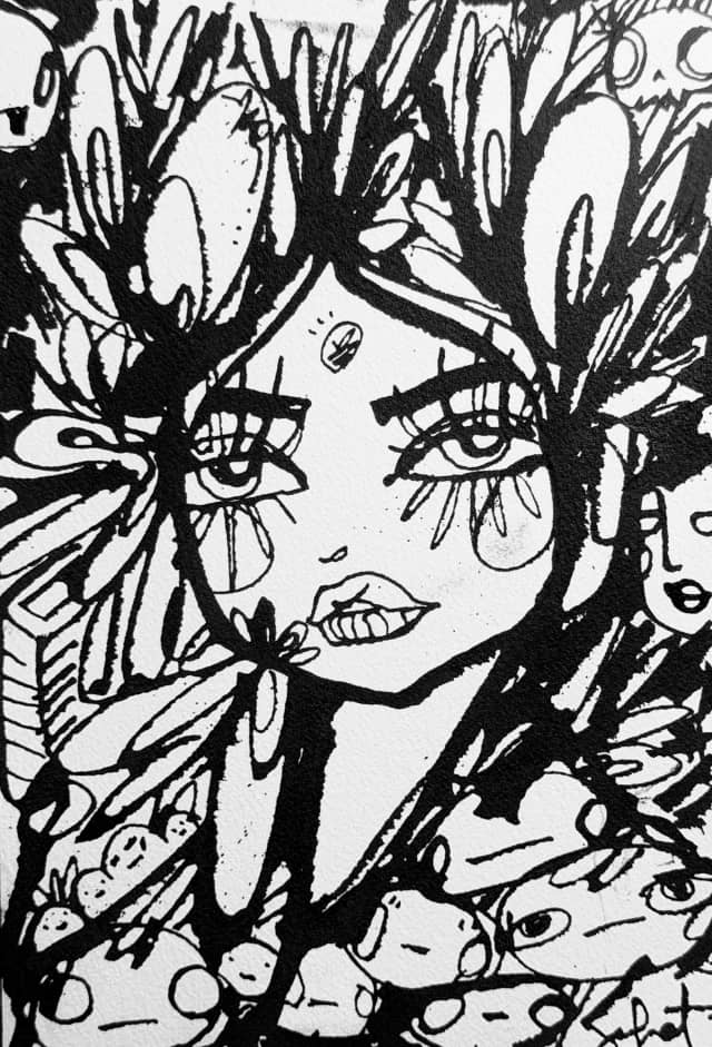Light Heart Eugene 2026 Sabet 7" x 10" Original