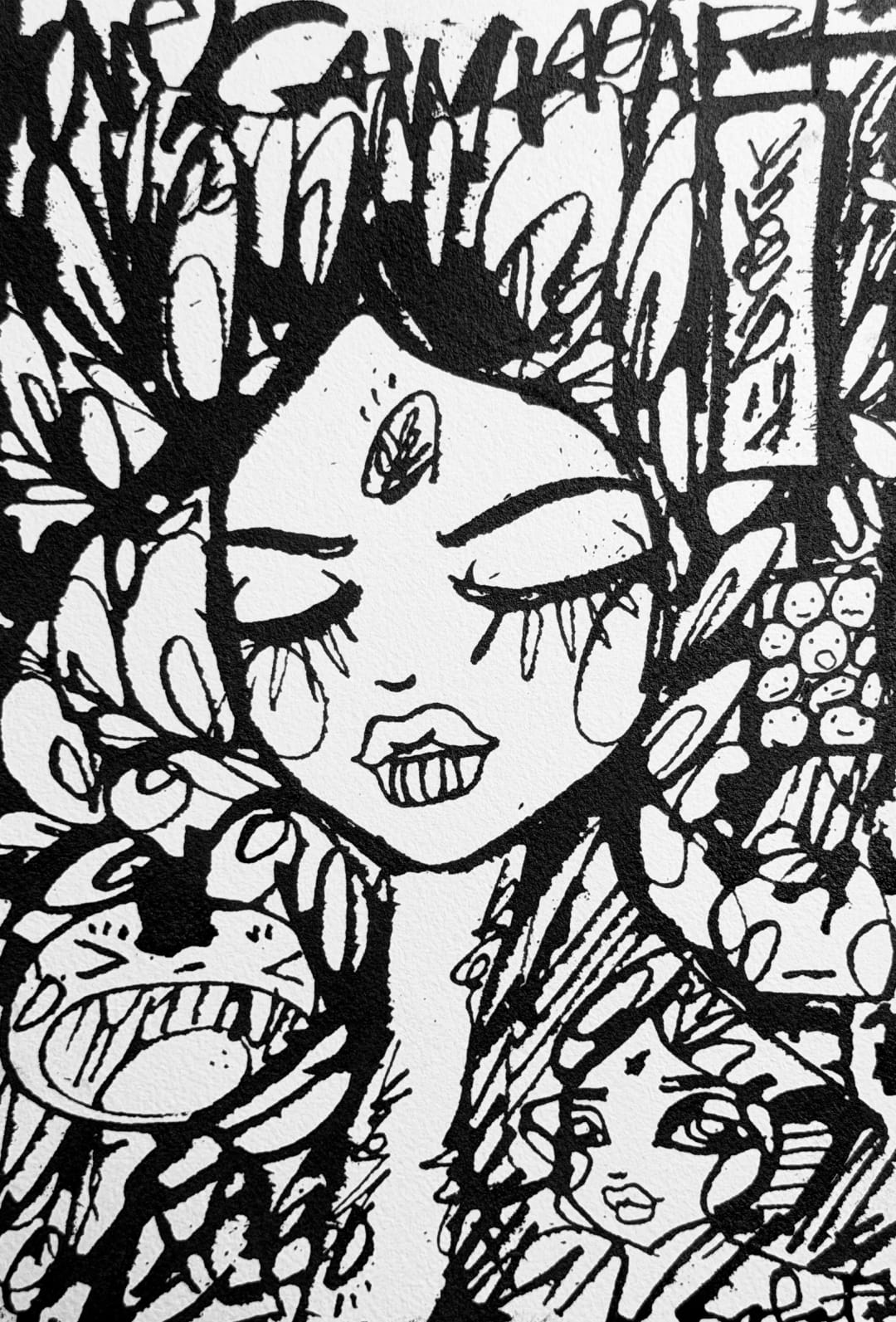 Dramatic 2026 Sabet 7" x 10" Original