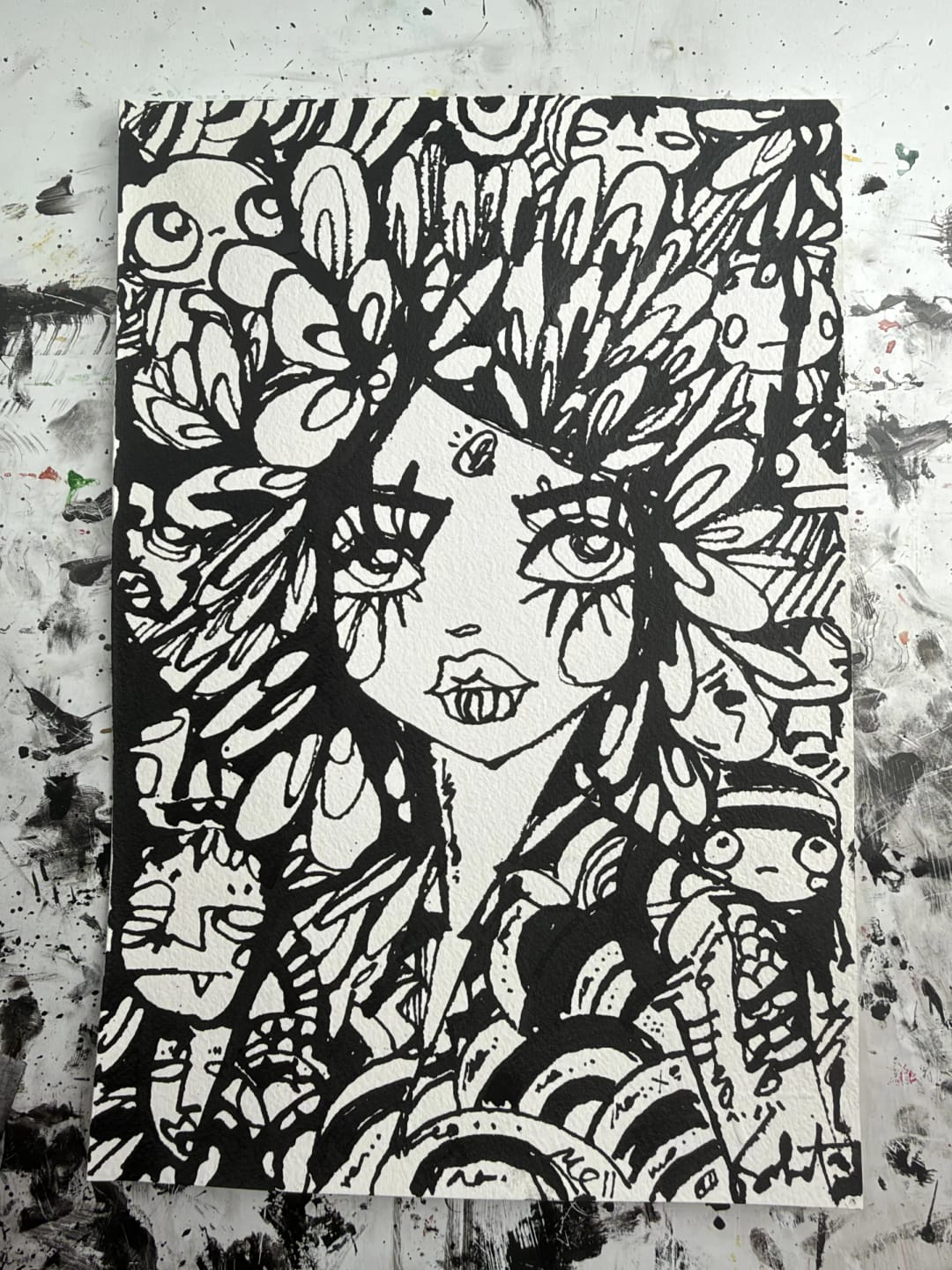 Sumi Sumi 2026 Sabet 7" x 10" Original