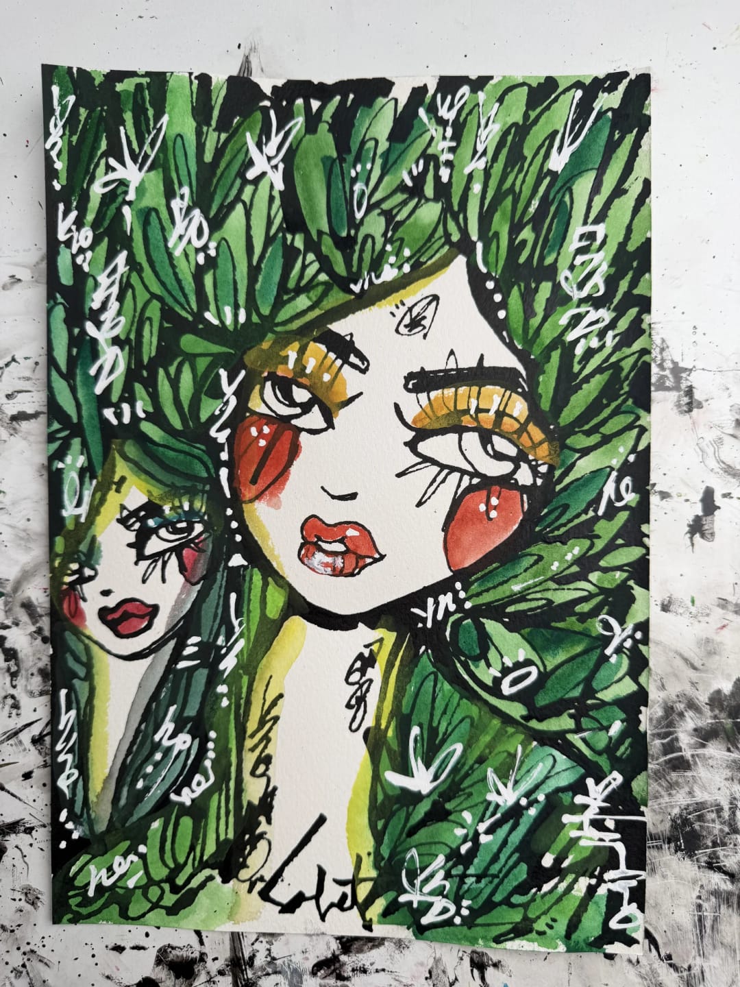 Tangerine 2026 Sabet 7" x 10" Original